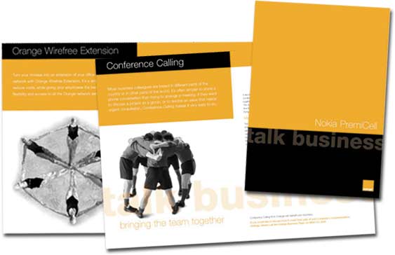 Orange Talk Business Sales Collatral brochures