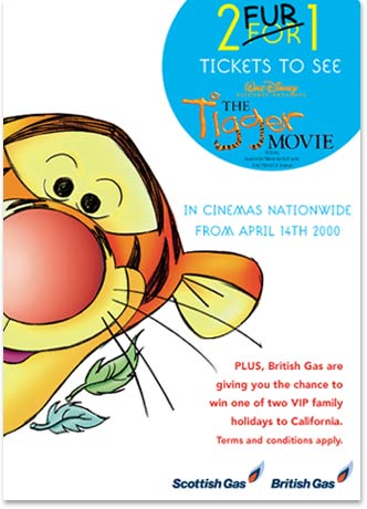 British Gas Tigger Promotion